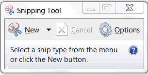 snipping tool window