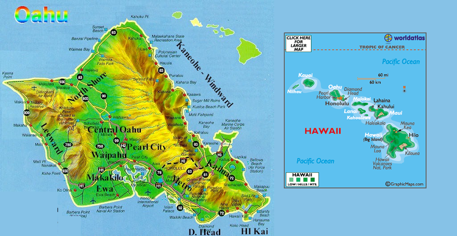 Map Hawaii